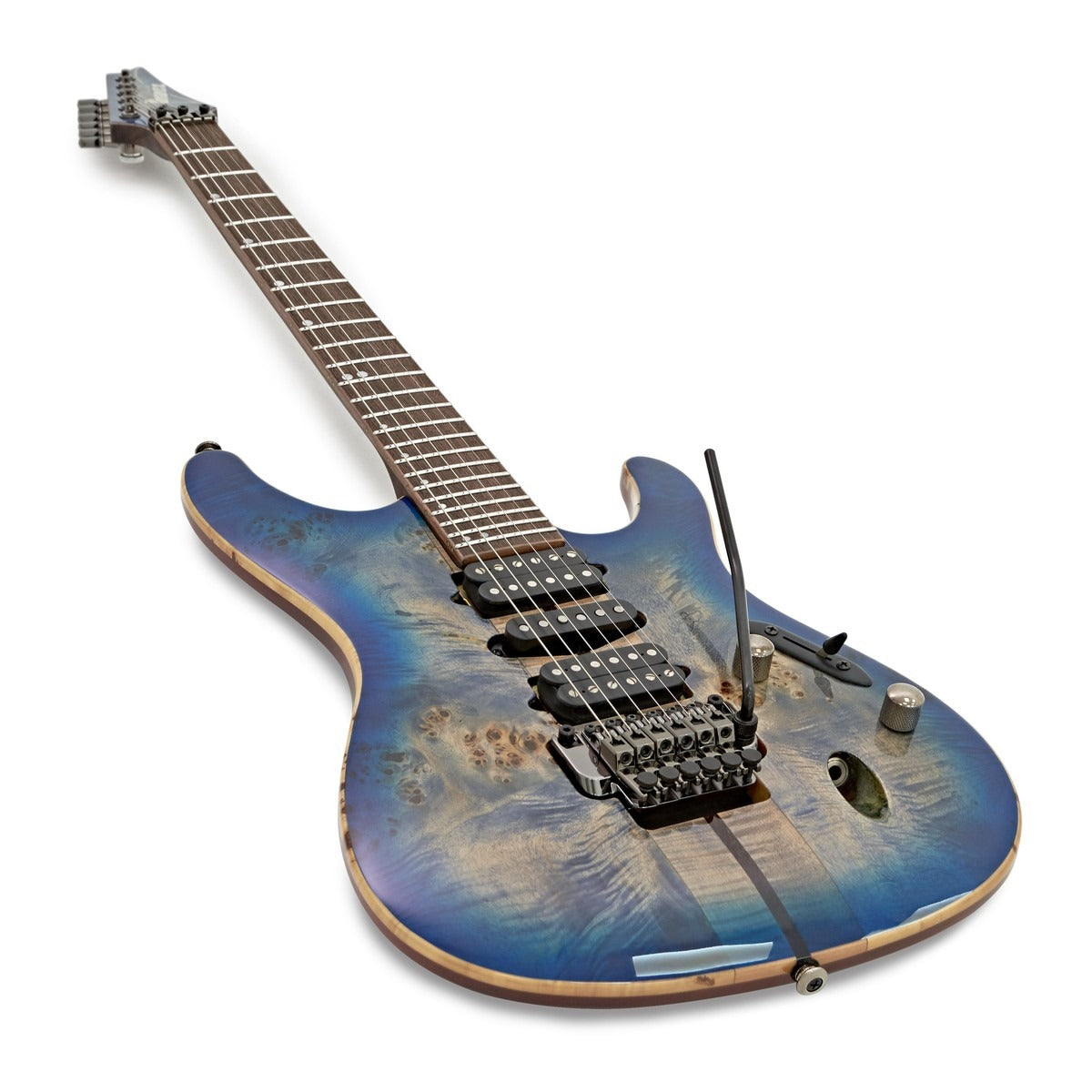 Đàn Guitar Điện Ibanez S1070PBZ, HSH, S Premium Series, Cerulean Blue Burst