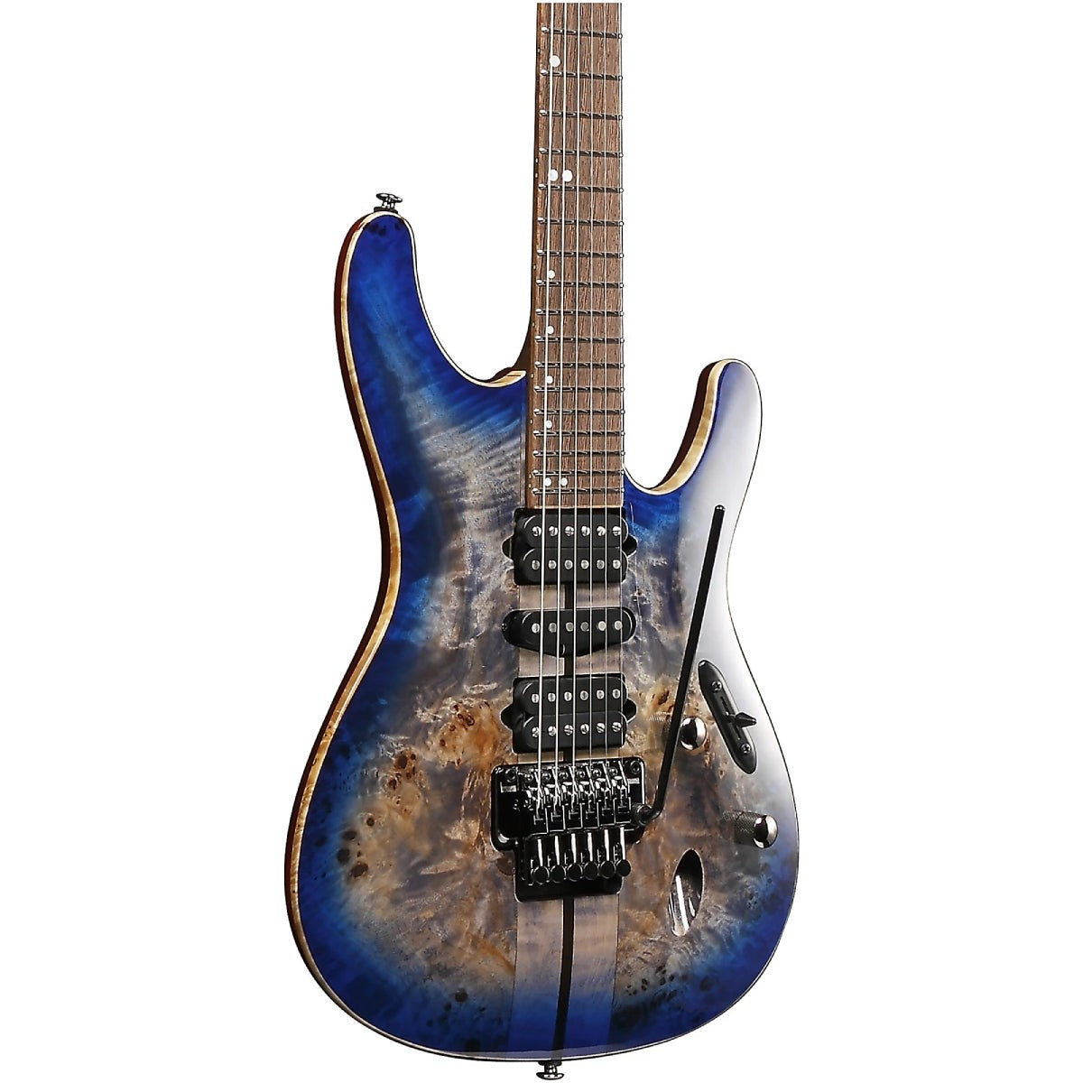 Đàn Guitar Điện Ibanez S1070PBZ, HSH, S Premium Series, Cerulean Blue Burst