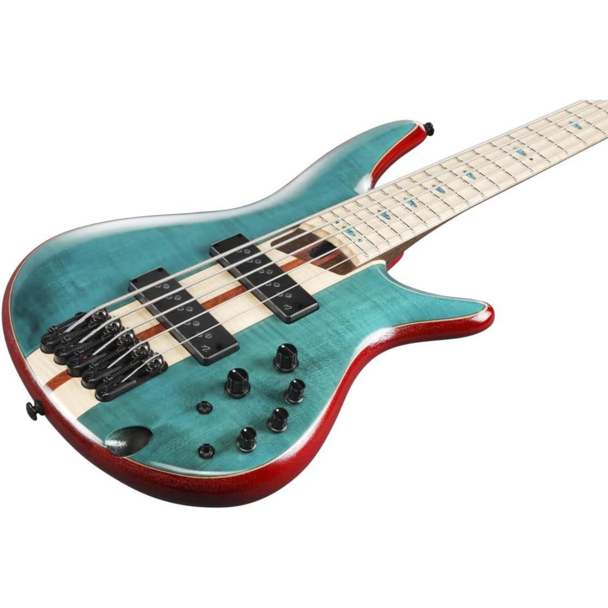 Đàn Guitar Bass 5-Dây Ibanez SR Premium, Ibanez SR1425B, Caribbean Green Low Gloss w/Bag