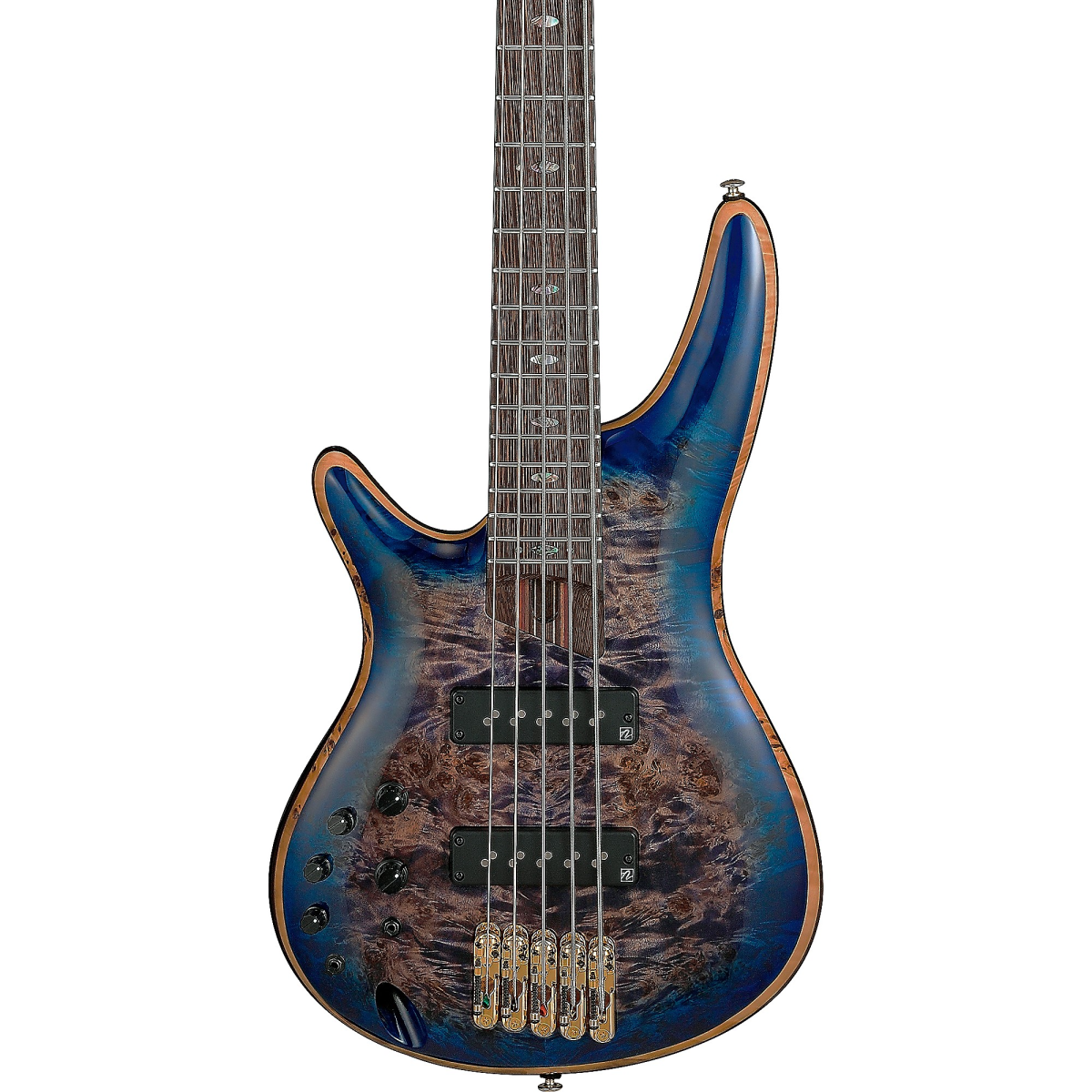 Đàn Guitar Bass Ibanez SR Premium, Ibanez SR2605L Left-Handed, Cerulean Blue Burst w/Bag