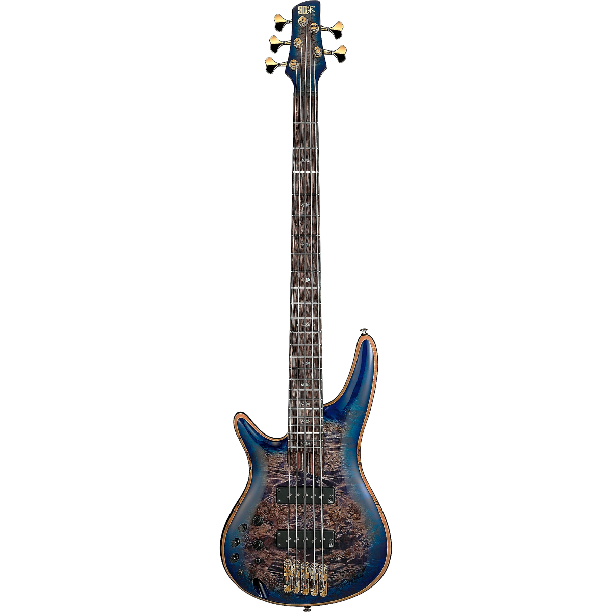 Đàn Guitar Bass Ibanez SR Premium, Ibanez SR2605L Left-Handed, Cerulean Blue Burst w/Bag