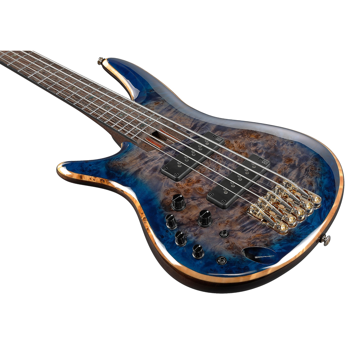 Đàn Guitar Bass Ibanez SR Premium, Ibanez SR2605L Left-Handed, Cerulean Blue Burst w/Bag