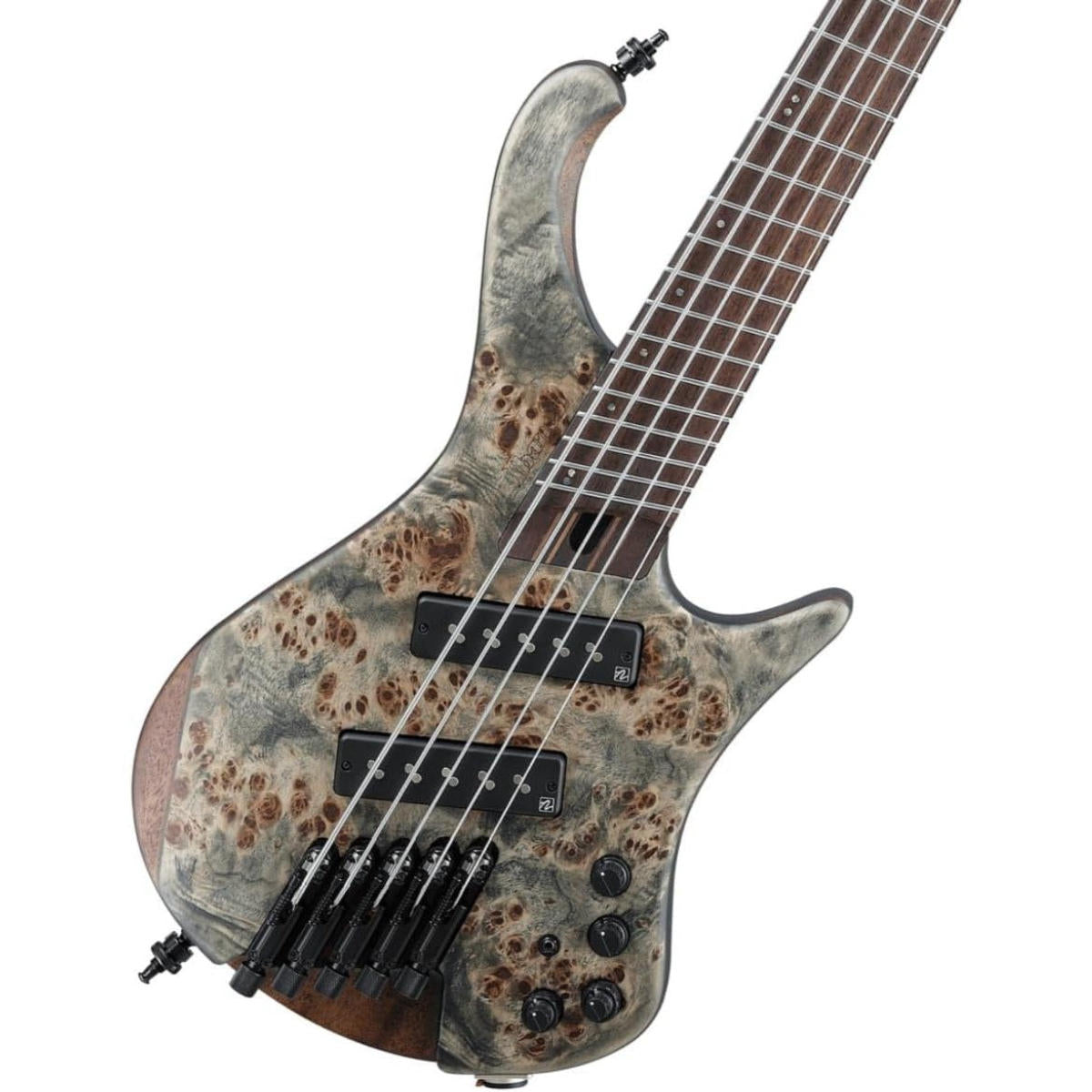 Đàn Guitar Bass 5-Dây Ibanez Bass Workshop, Ibanez EHB1505MS, Black Ice Flat w/Bag