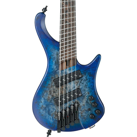 Đàn Guitar Bass 5-Dây Ibanez Bass Workshop, Ibanez EHB1505MS, Pacific Blue Burst Flat w/Bag