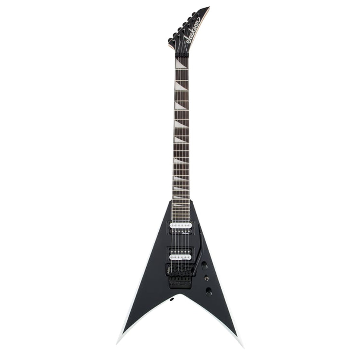 Đàn Guitar Điện Jackson JS Series King V JS32, HH, Black with White Bevels, #2910124572
