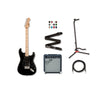 Squier Sonic Stratocaster HSS Bundle, Black Model, #squier-stratocaster-hss-blk-bundle-eu