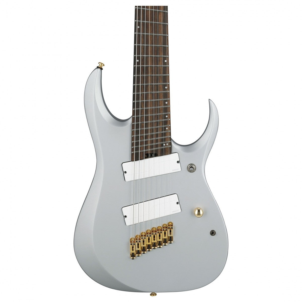 Đàn Guitar Điện Ibanez RGDMS8, HH, 8 Dây, Multi-scale, RGD Axe Design Lab Series, Classic Silver Matte
