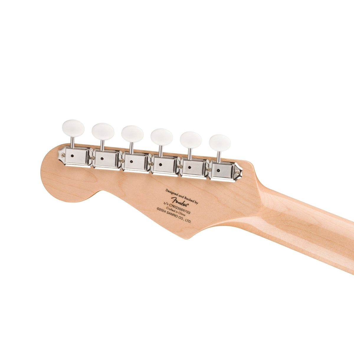 Đàn Guitar Điện Squier Hello Kitty Stratocaster, Maple Fingerboard, Pink, #0379102970