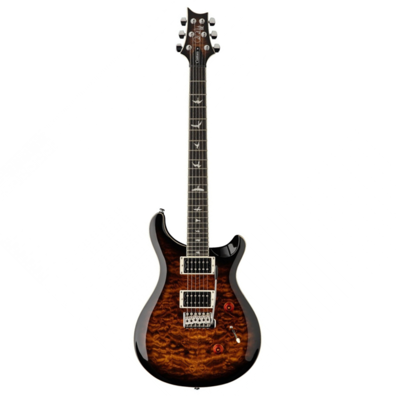 Đàn Guitar Điện PRS SE Custom 24 Quilt, Black Gold Sunburst