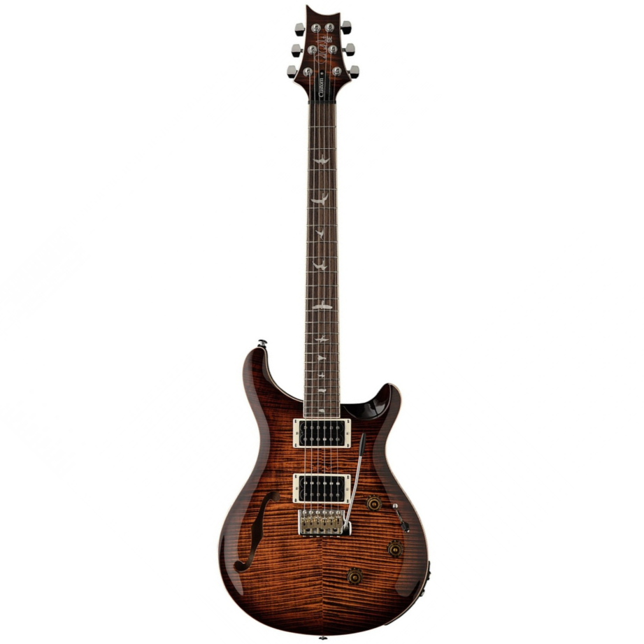 Đàn Guitar Điện PRS SE Custom 24 Semi-Hollowbody Piezo, Orange Tiger Smokeburst