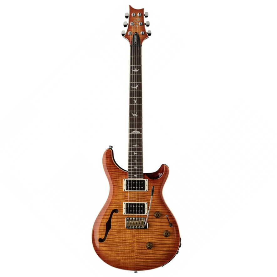 Đàn Guitar Điện PRS SE Custom 24 Semi-Hollowbody Piezo, Vintage Sunburst