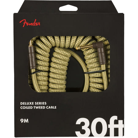 Dây Cáp Kết Nối Fender Deluxe Series Coil Cable, Tweed, 30ft - Việt Music