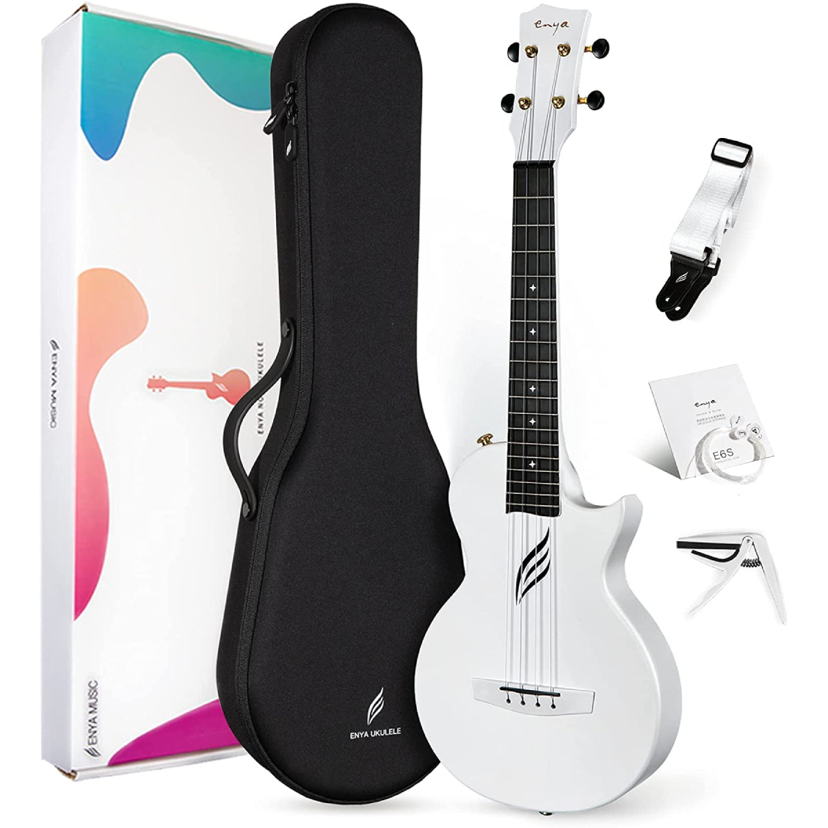 Đàn Ukulele Enya Nova U Concert, White - Việt Music