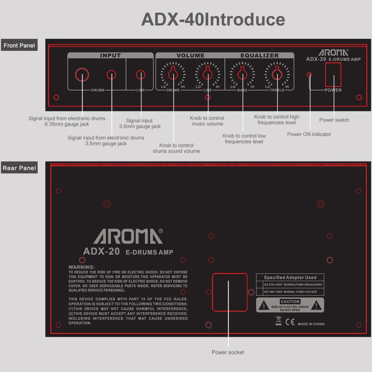 Amplifier Aroma ADX20, Combo - Việt Music