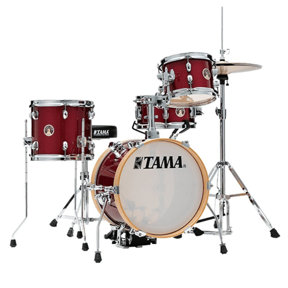 Trống Cơ TAMA LJK44H4-CPM Club-JAM Flyer 4-Piece w/ HardwareThrone, Candy Apple Mist - Việt Music