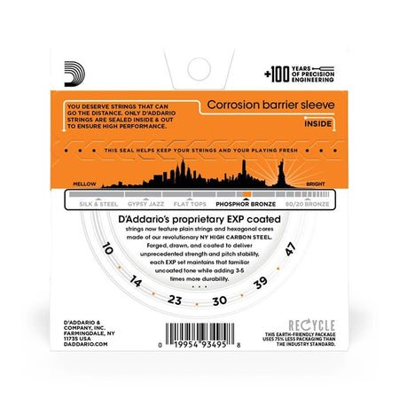 Dây Đàn Guitar Acoustic D'Addario Coated Phosphor Bronze - Việt Music