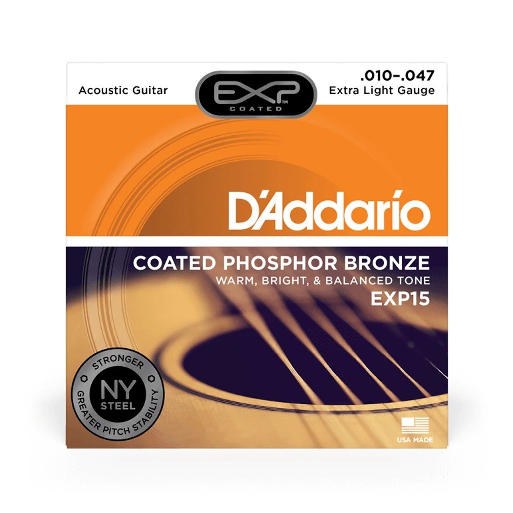 Dây Đàn Guitar Acoustic D'Addario Coated Phosphor Bronze - Việt Music