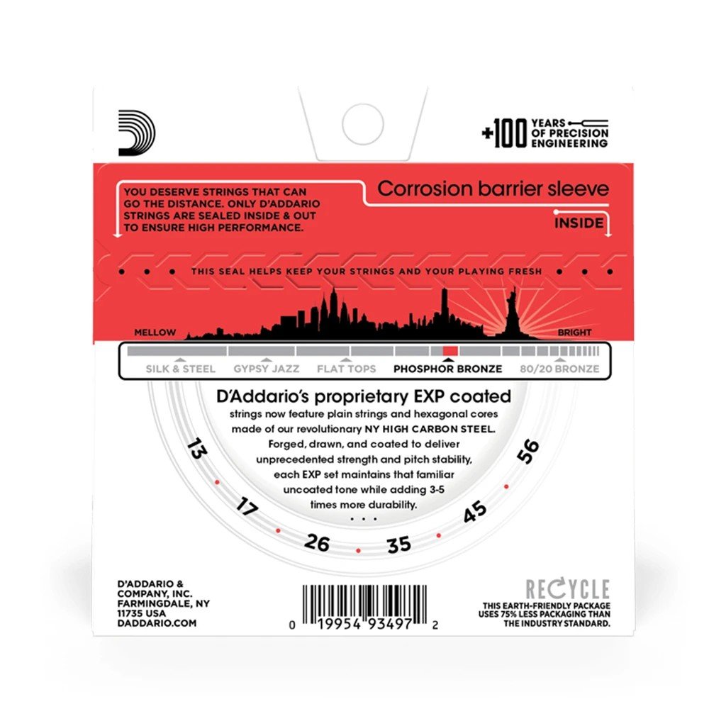 Dây Đàn Guitar Acoustic D'Addario Coated Phosphor Bronze - Việt Music