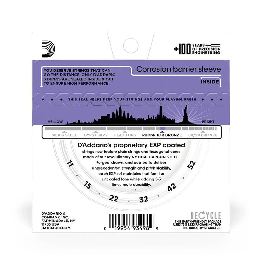 Dây Đàn Guitar Acoustic D'Addario Coated Phosphor Bronze - Việt Music