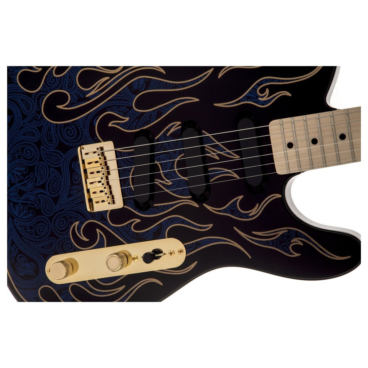 Fender Artist James Burton Telecaster, Blue Paisley Flames - Việt Music