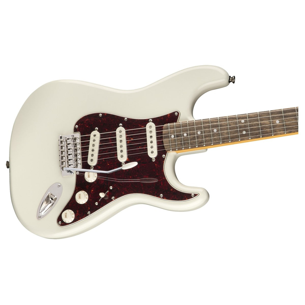 Đàn Guitar Điện Squier Classic Vibe 70s Stratocaster, Indian Laurel Fingerboard, Olympic White, #0374020501