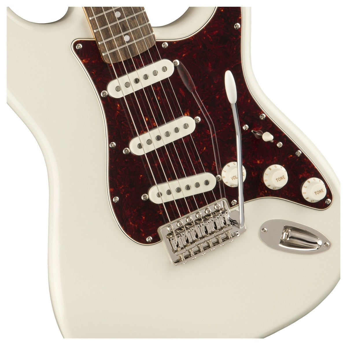 Đàn Guitar Điện Squier Classic Vibe 70s Stratocaster, Indian Laurel Fingerboard, Olympic White, #0374020501