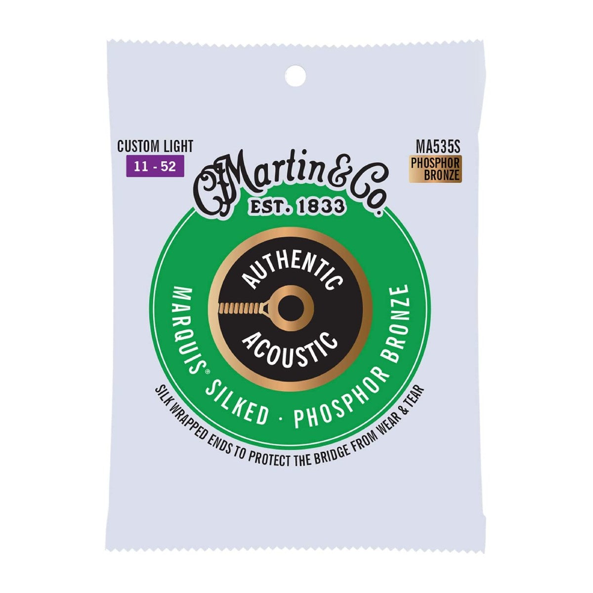 Dây Đàn Guitar Acoustic Martin Authentic Marquis Silked 92/8 Phosphor Bronze - Việt Music