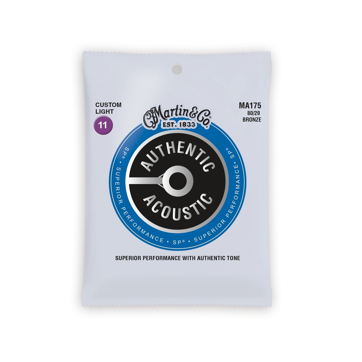 Dây Đàn Guitar Acoustic Martin Authentic SP 80/20 Bronze - Việt Music