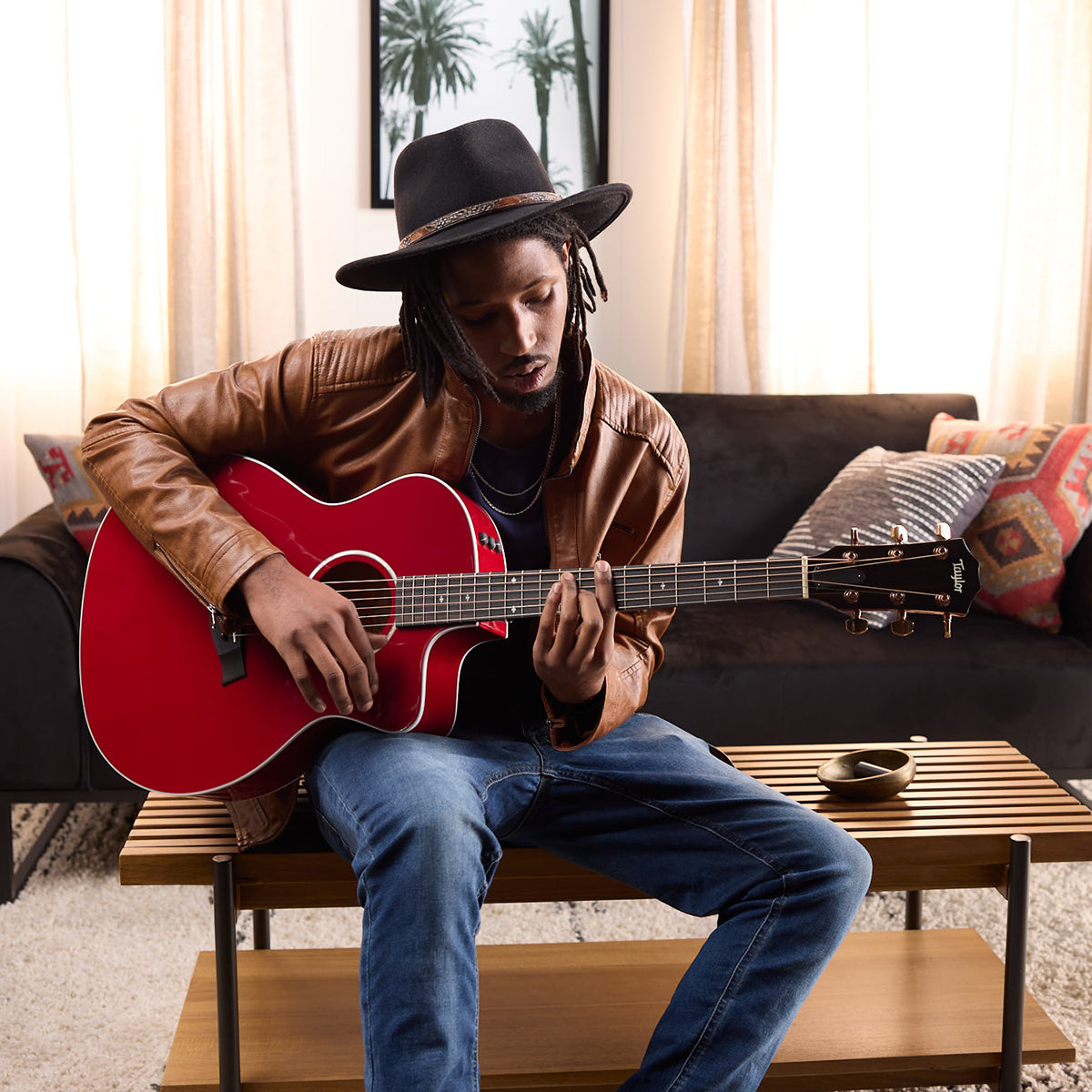Đàn Guitar Taylor 214CE RED DLX Acoustic w/Case