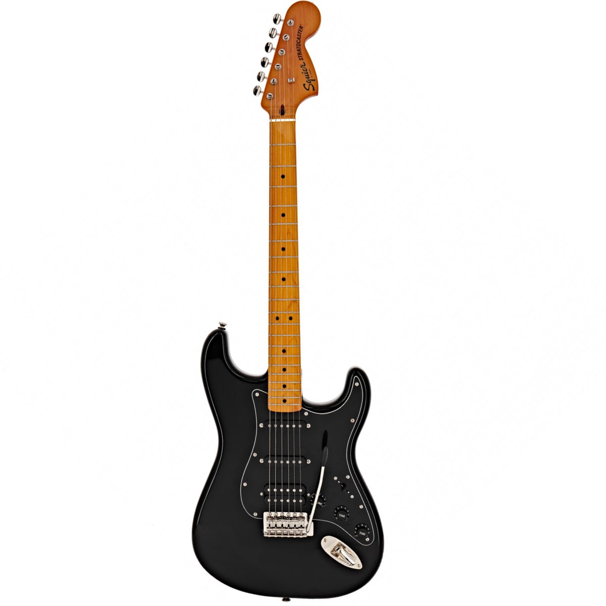 Đàn Guitar Điện Squier Classic Vibe 70s Stratocaster HSS, Maple Fingerboard, Black, #0374023506