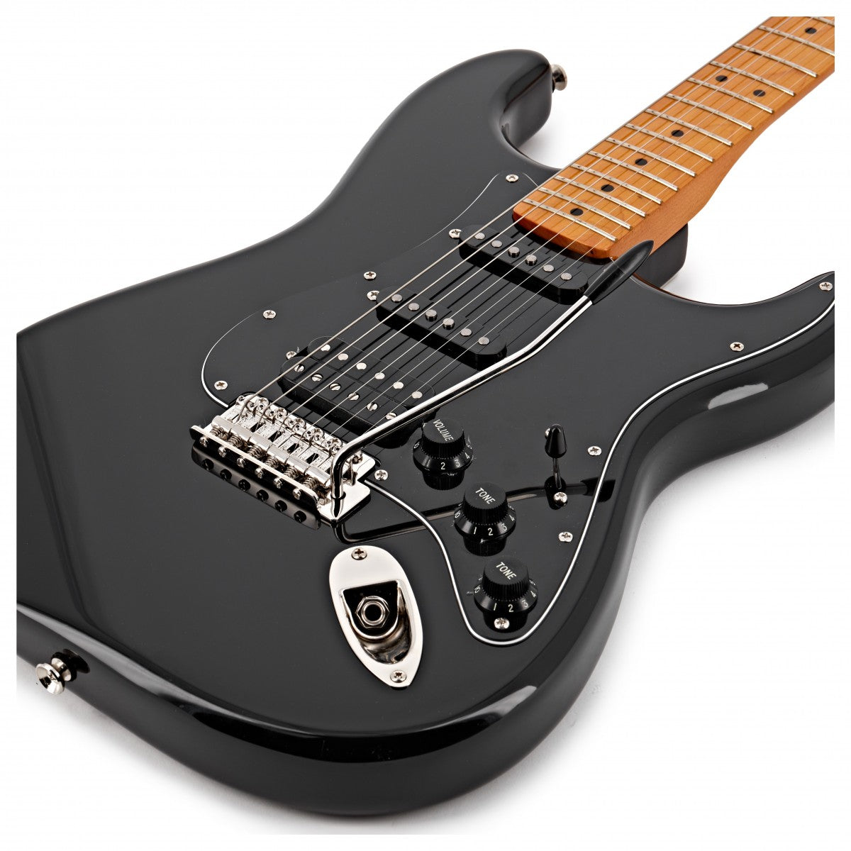Đàn Guitar Điện Squier Classic Vibe 70s Stratocaster HSS, Maple Fingerboard, Black, #0374023506