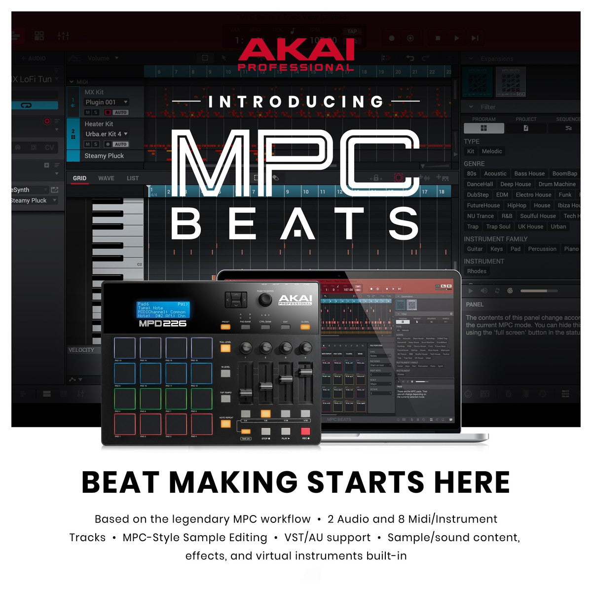 MIDI Pad Controller Akai MPD 226 - Việt Music