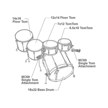 Trống Cơ TAMA ML52HLZBNS-DMF, Dark Mocha Fade - Việt Music