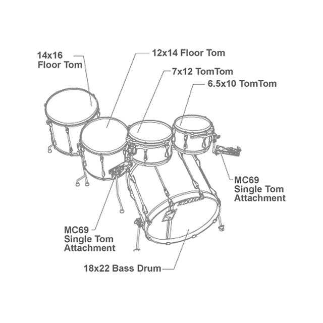 Trống Cơ TAMA ML52HLZBNS-DMF, Dark Mocha Fade - Việt Music
